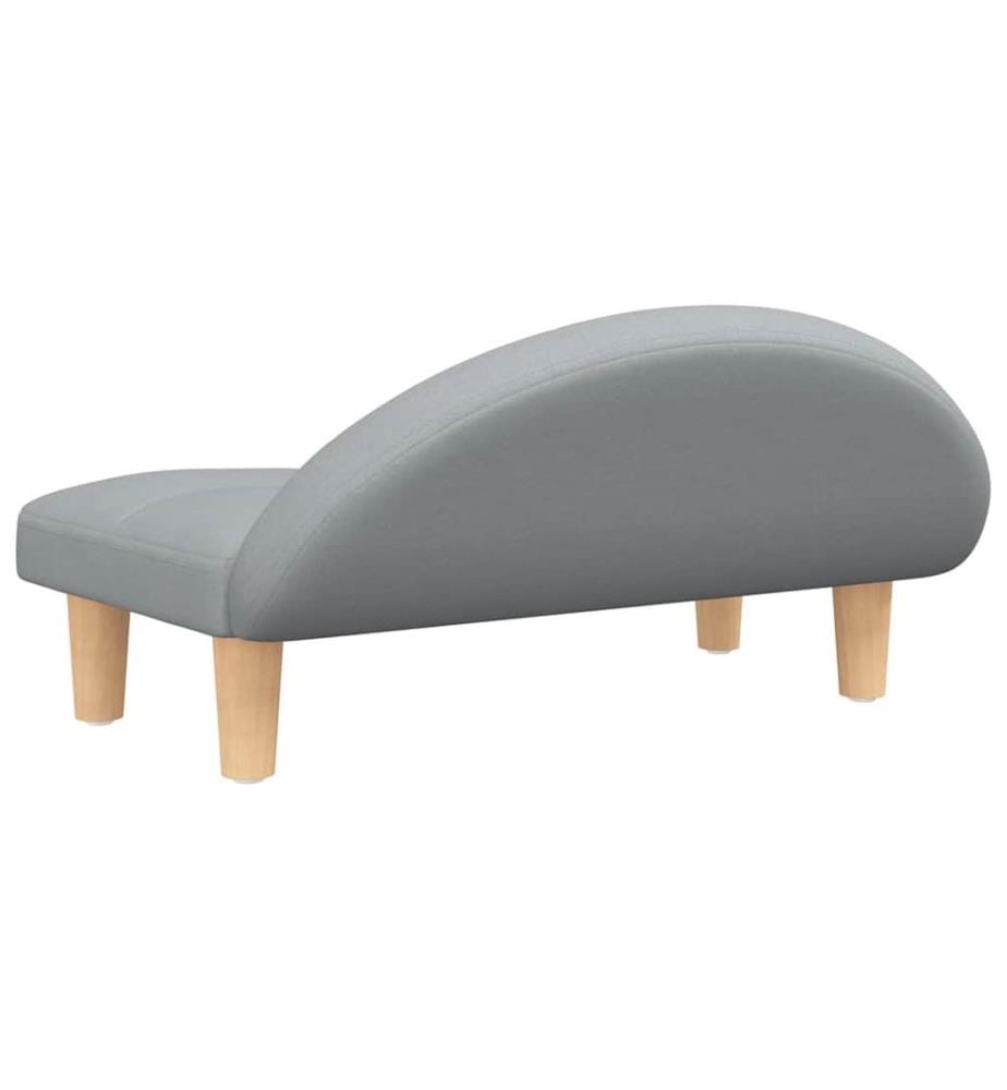 Hundebett Hellgrau 70x52x30 cm Stoff
