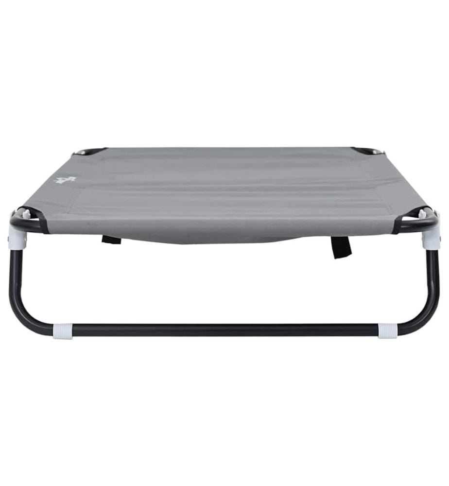 Lit pour Chien Gris clair 90 x 55 x 18 cm Acier