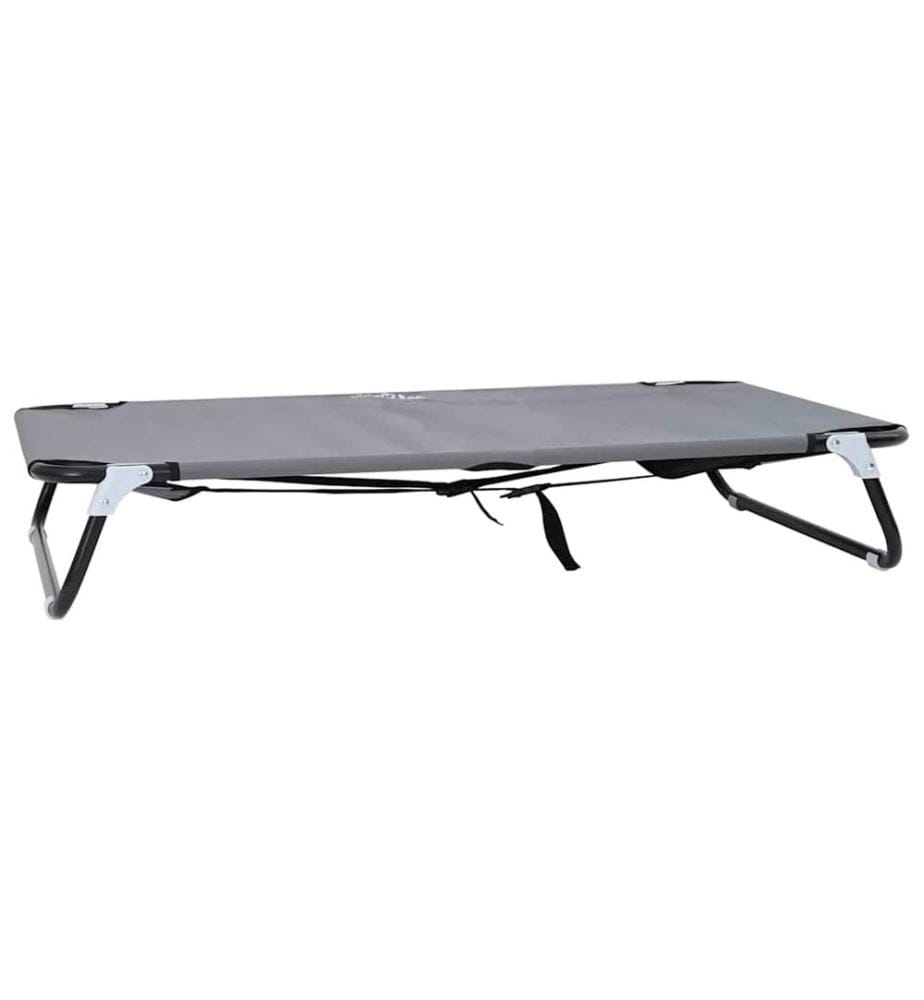 Lit pour Chien Gris clair 105 x 65 x 18 cm Acier