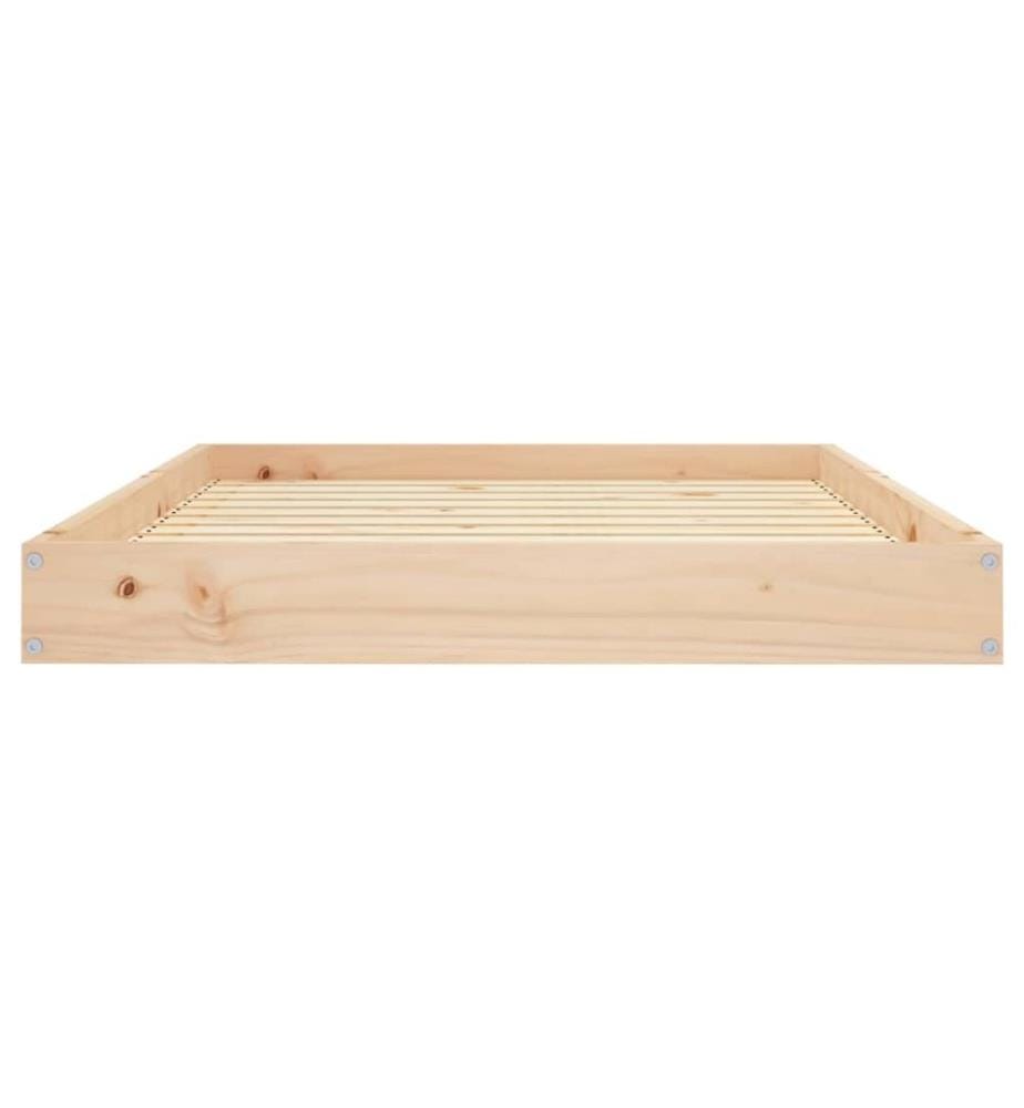 Lit pour chien 101,5x74x9 cm Bois de pin solide