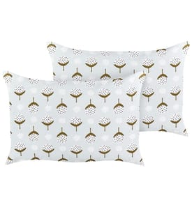 Lot de 2 coussins d'extérieur CUNEO Motif géométrique 40 x 60 cm Vert