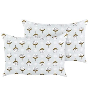 Lot de 2 coussins d'extérieur CUNEO Motif géométrique 40 x 60 cm Vert