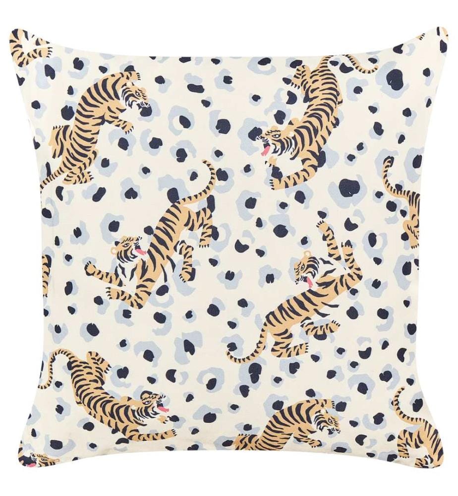 Set di 2 cuscini da esterno ARENZANO Trama animale 45 x 45 cm Beige
