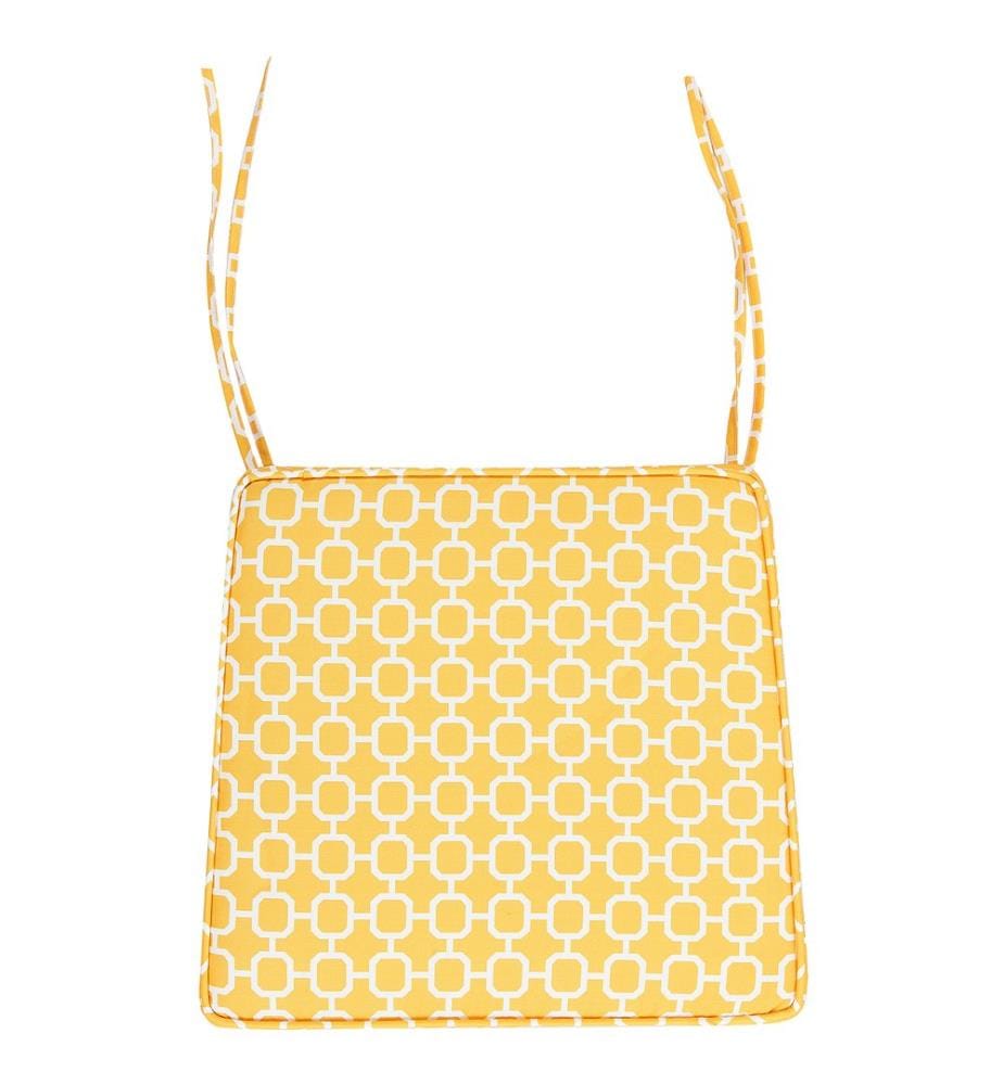 Set di 2 cuscini per sedie TERNI 37 x 34 cm Giallo