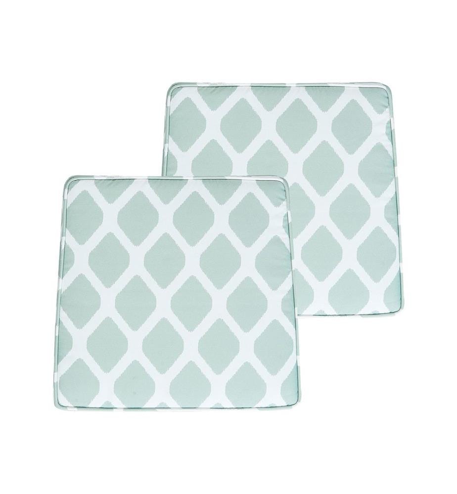 Set di 2 cuscini per sedie TERNI 37 x 34 cm Verde menta