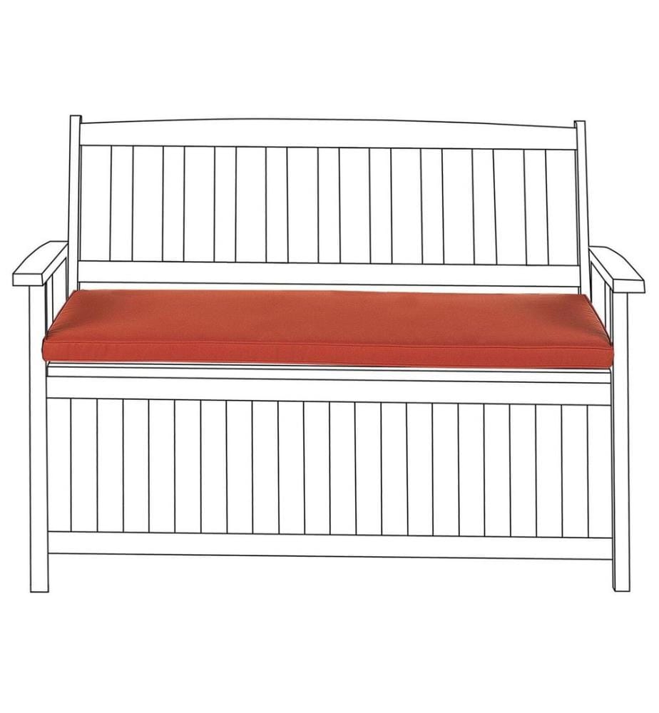 Bench Seat Pad Cushion SOVANA 45 x 110 cm Dark Red