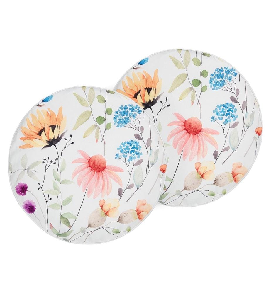 Set of 2 Outdoor Cushions MONESI Floral Pattern 40 x 40 cm Multicolour