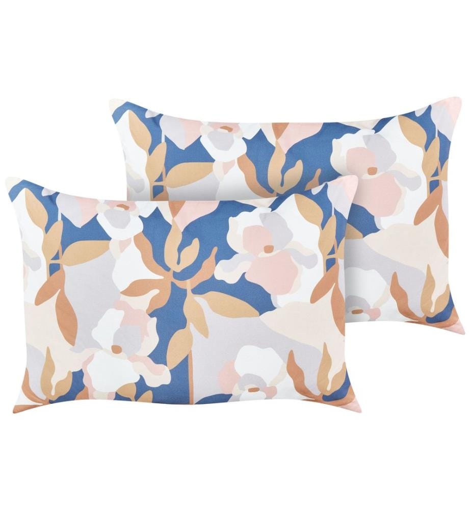 Set of 2 Outdoor Cushions VEREZZI Floral Pattern 40 x 60 cm Multicolour