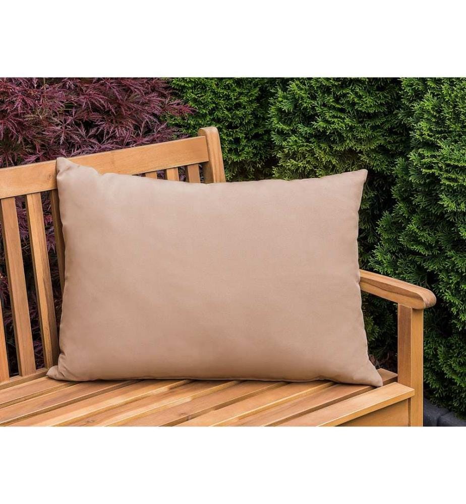 Set di 2 cuscini da esterno ALMYROS Tinta unita 50 x 70 cm Beige sabbia