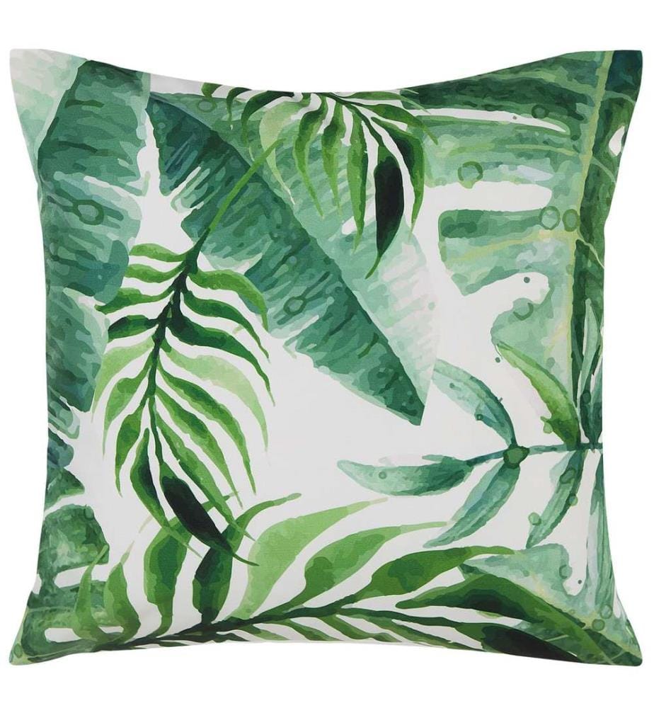 Set di 2 cuscini da esterno PAVELLI Trama di piante 45 x 45 cm Verde