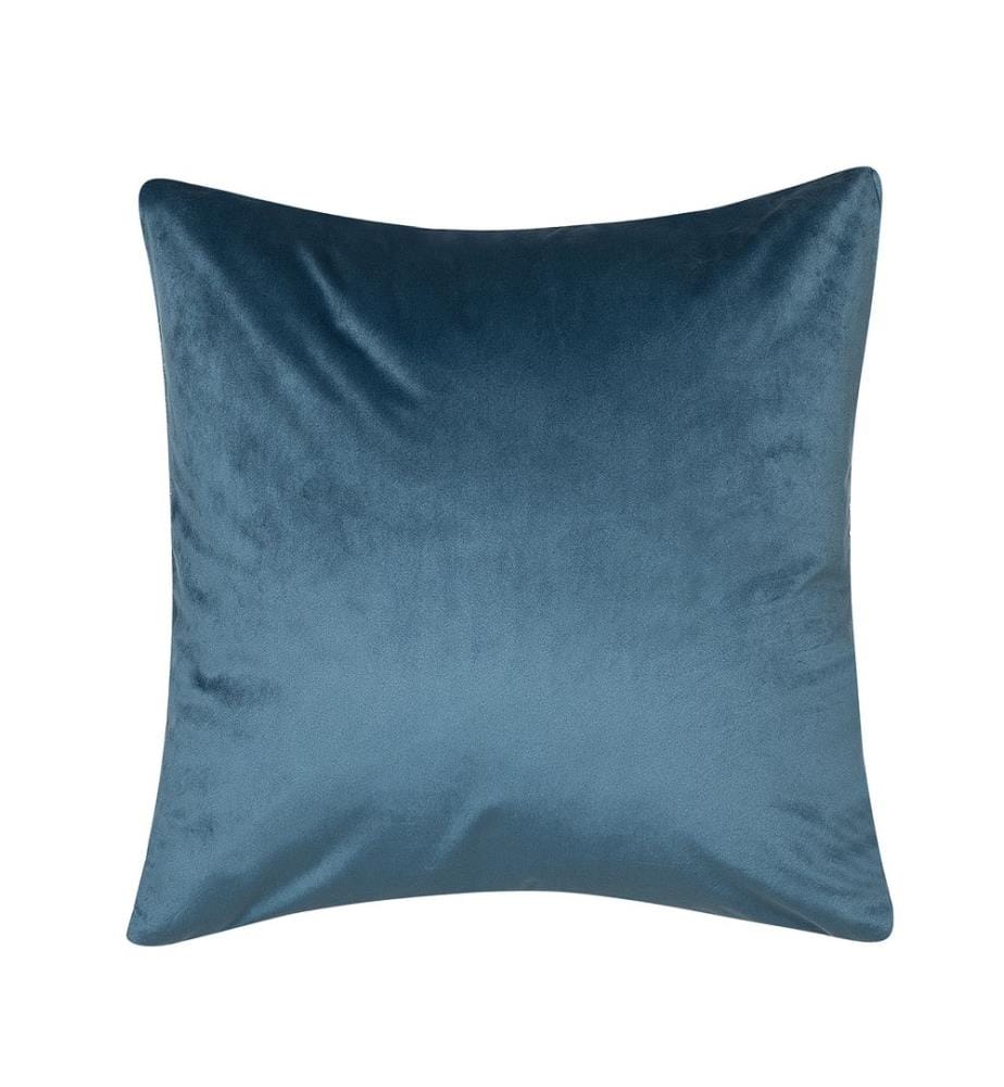 Set di 2 cuscini GARDENIA Velluto 45 x 45 cm Blu Trama astratta