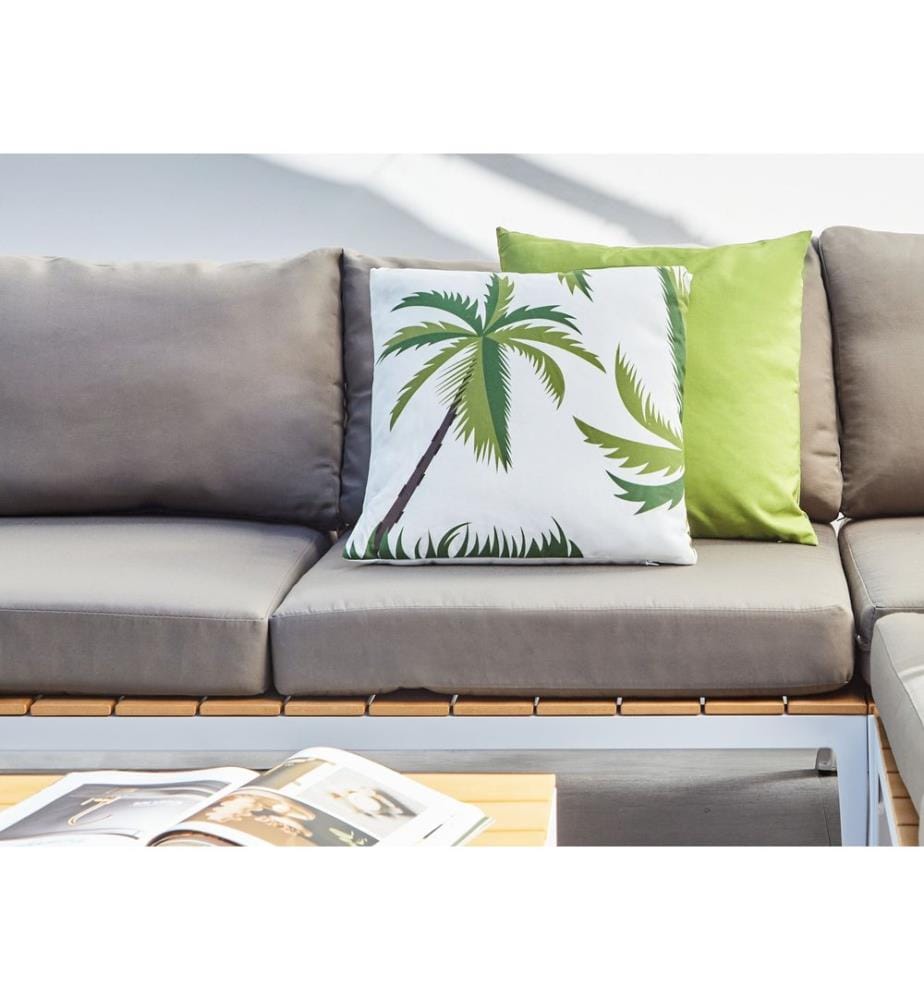 Set di 2 cuscini da esterno SEASIDE Trama di piante 45 x 45 cm Verde
