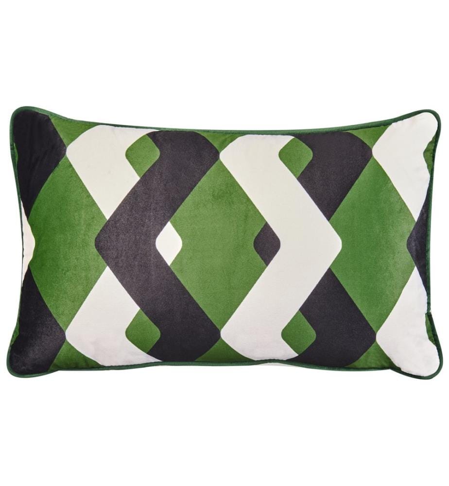 Set di 2 cuscini da esterno SWAY Trama geometrica 30 x 50 cm Multicolore