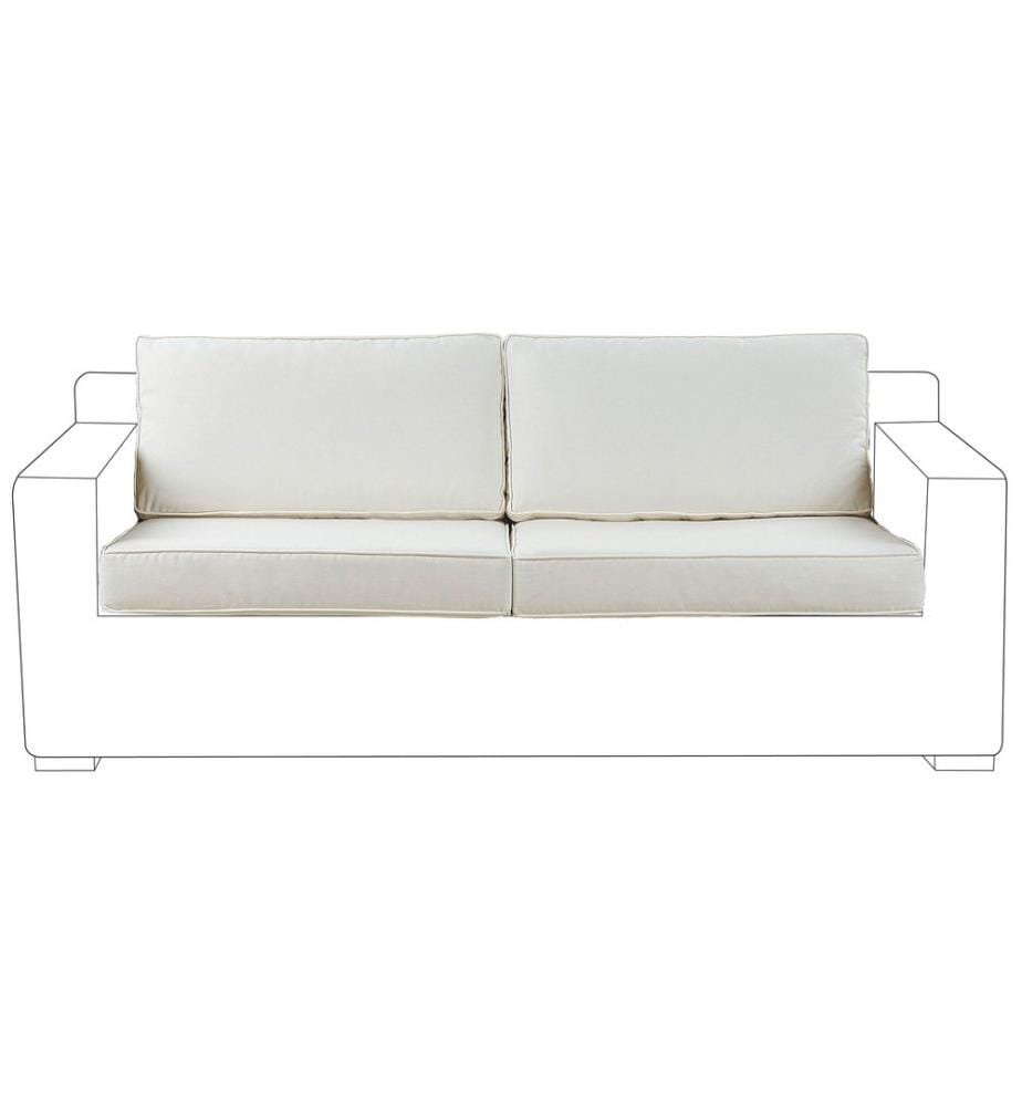 Ensemble de housses de coussins d'extérieur ARDEA Blanc