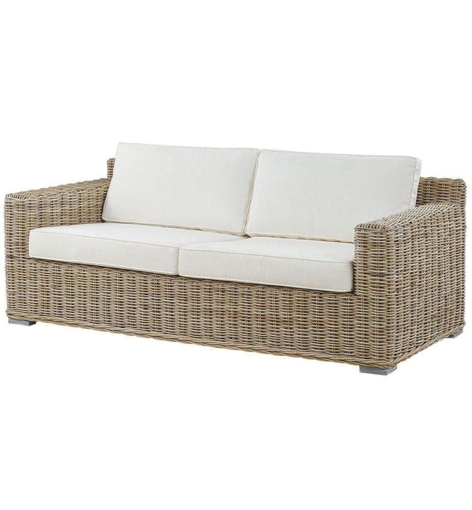 Ensemble de housses de coussins d'extérieur ARDEA Blanc