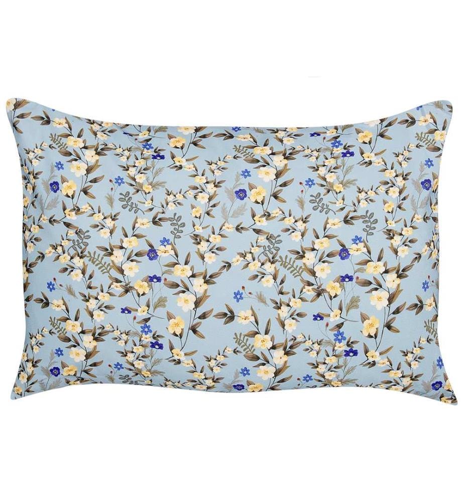 Set di 2 cuscini da esterno VALLORIA Trama floreale 40 x 60 cm Blu