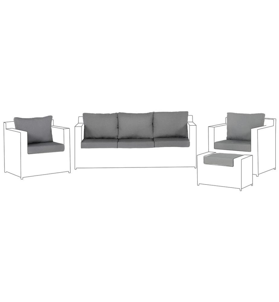 Set di copricuscini per esterni ROMA Grigio