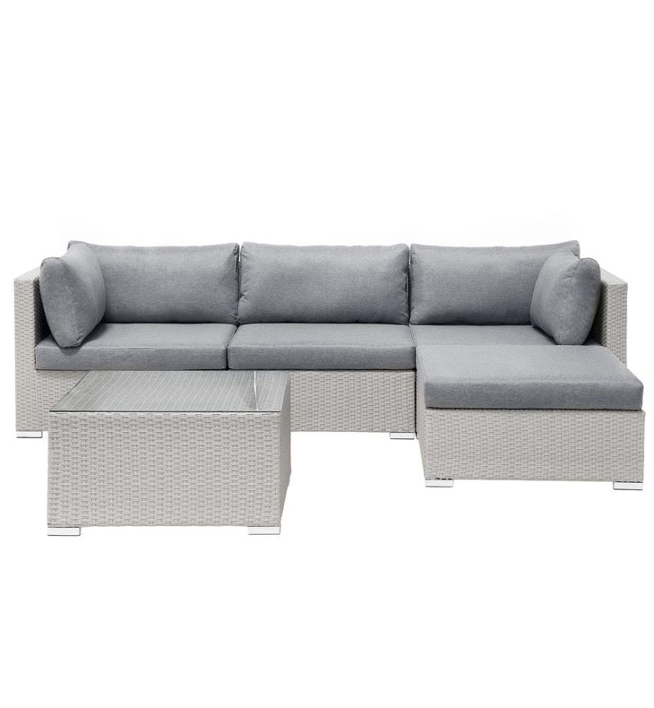Ensemble de housses de coussins d'extérieur SANO Gris clair