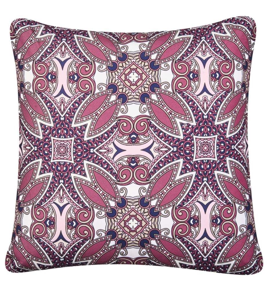 Set di 2 cuscini da esterno MIRAGE Trama orientale 45 x 45 cm Viola