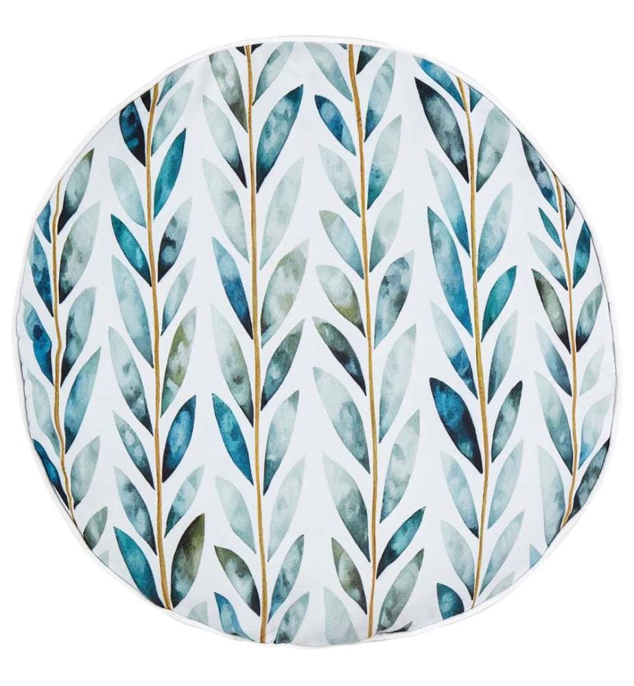 Set di 2 cuscini da esterno LOANO Trama di piante 40 x 40 cm Verde