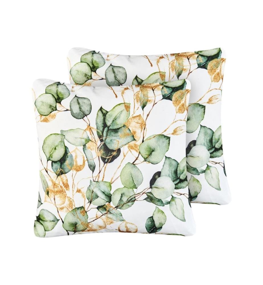 Set di 2 cuscini da esterno GLADE Trama di piante 45 x 45 cm Multicolore