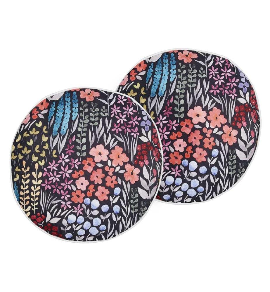 Set of 2 Outdoor Cushions CASTELARO Floral Pattern 40 x 40 cm Multicolour