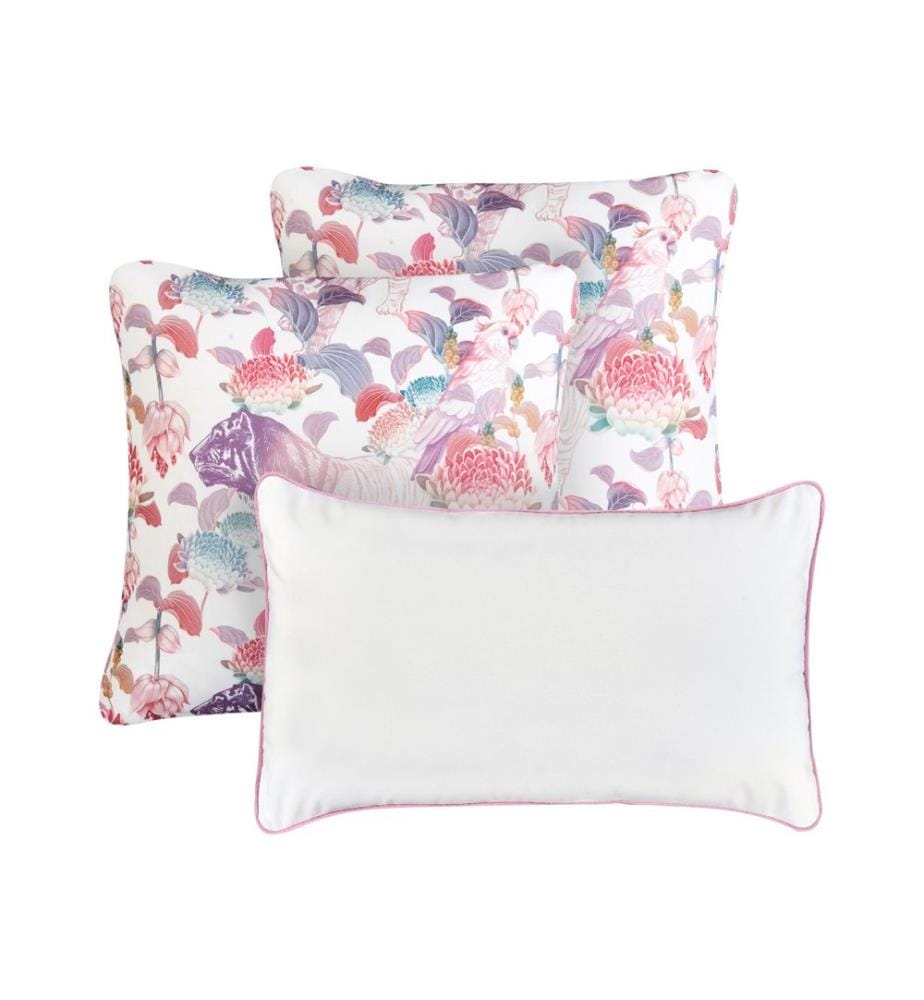 Set of 3 Outdoor Cushions VIVID Floral Pattern Multicolour