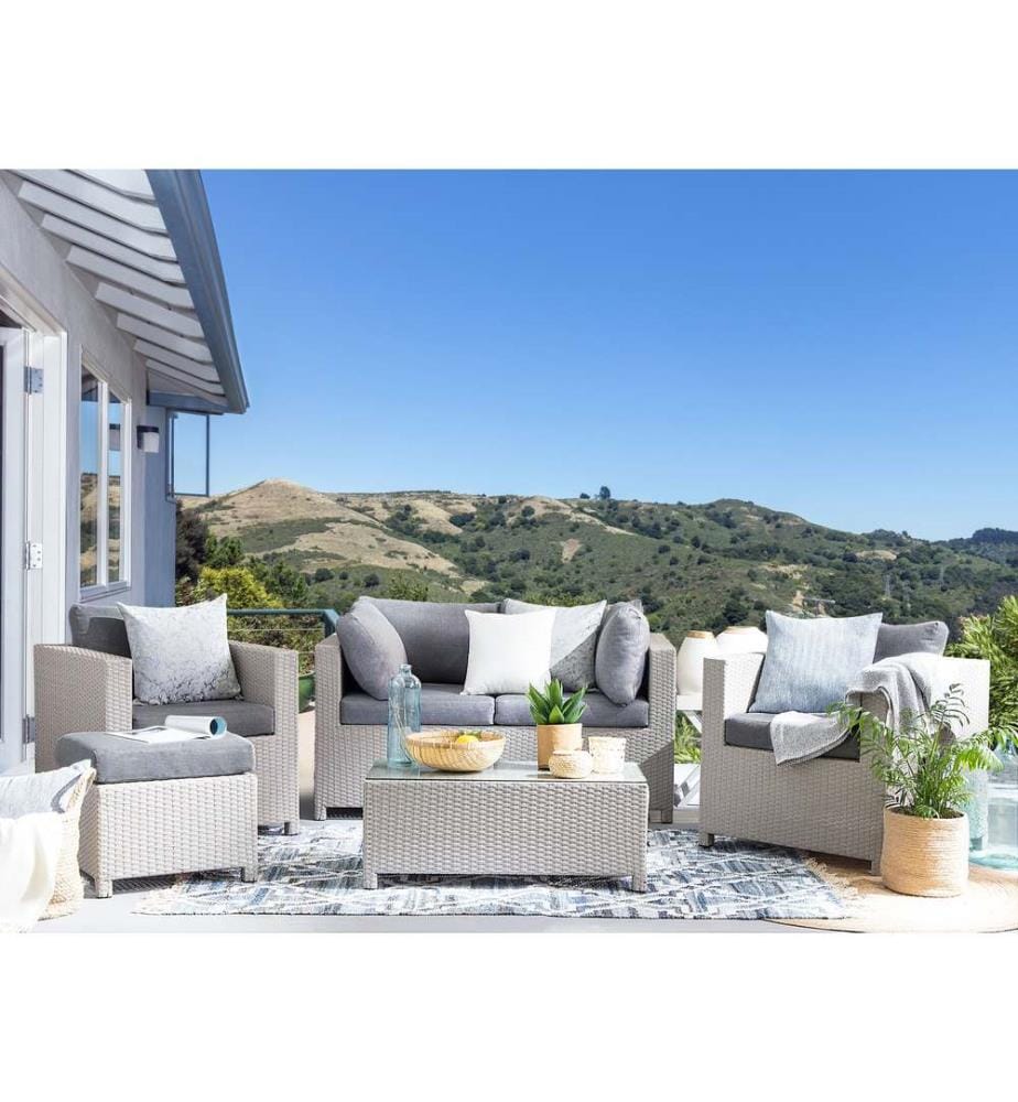 Ensemble de housses de coussins d'extérieur MILANO Gris