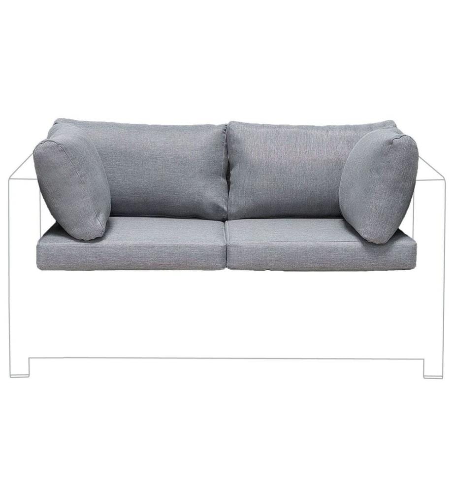 Ensemble de housses de coussins d'extérieur MILANO Gris