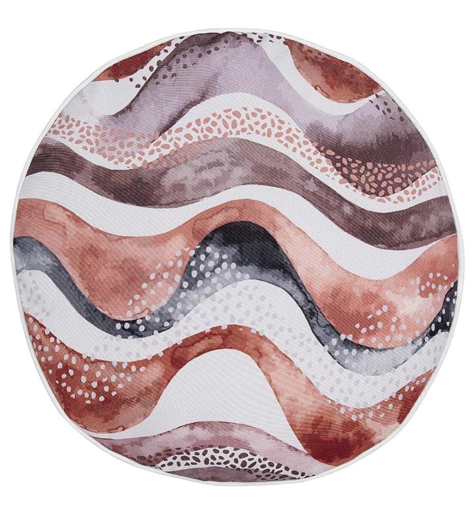 Set di 2 cuscini da esterno SEBORGA Trama astratta 40 x 40 cm Marrone