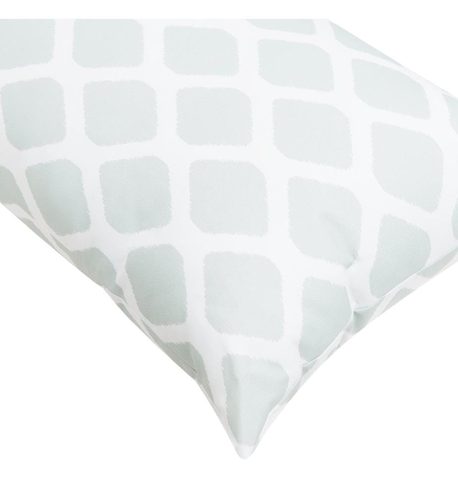 Set di 2 cuscini da esterno KALAMOS Trama geometrica 40 x 70 cm Verde menta