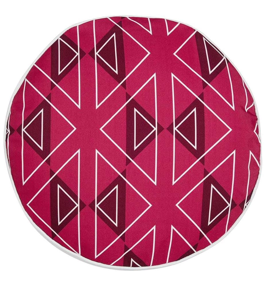 Set di 2 cuscini da esterno MEZZANO Trama geometrica 40 x 40 cm Rosa