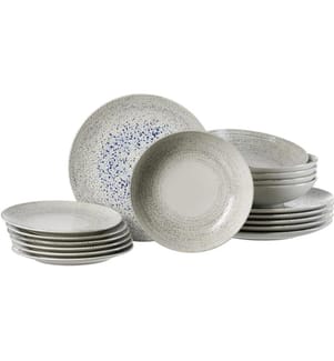 Ritzenhoff & Breker - Speise-Service Rimini 18-teilig, Grau/Blau