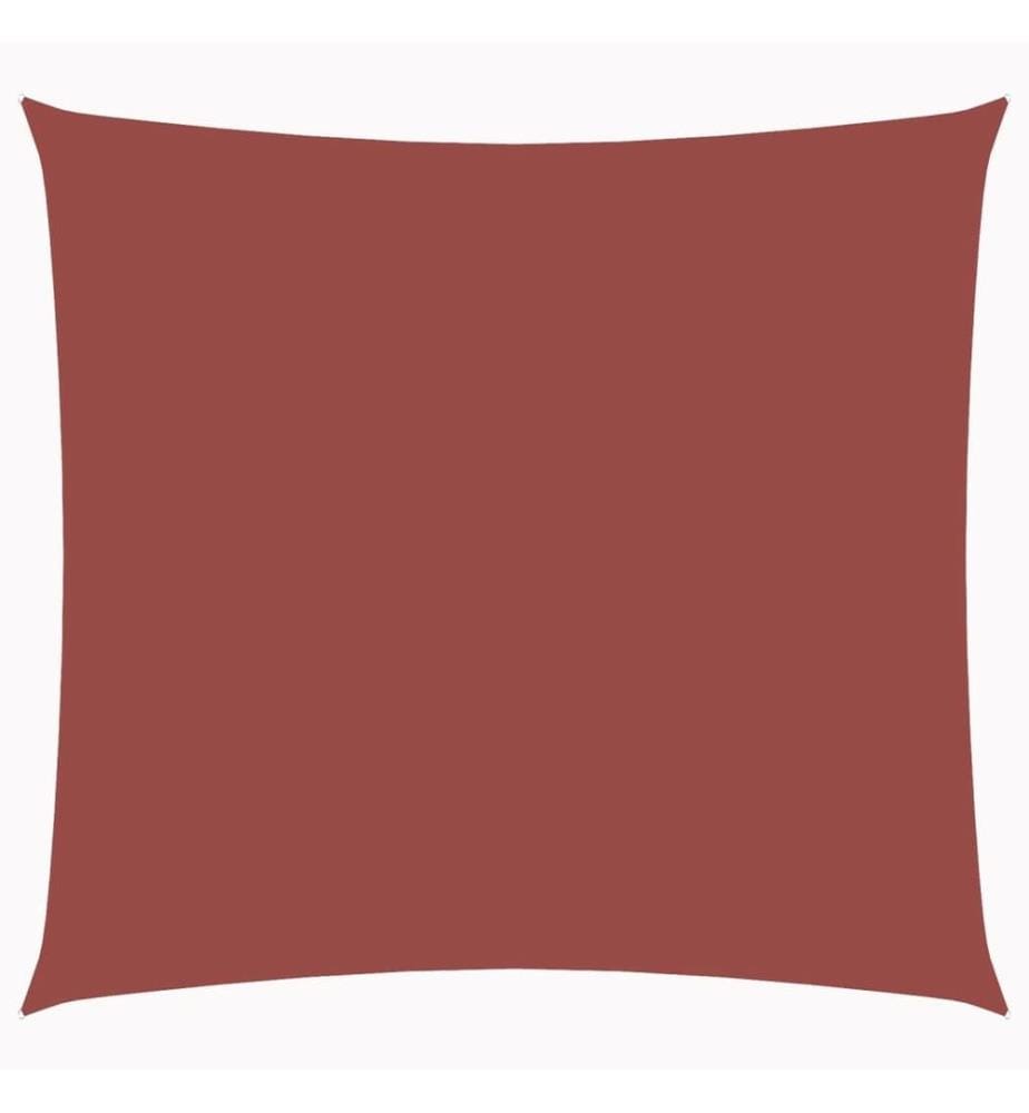Sonnensegel Oxford-Gewebe Quadratisch 4x4 m Terrakotta-Rot