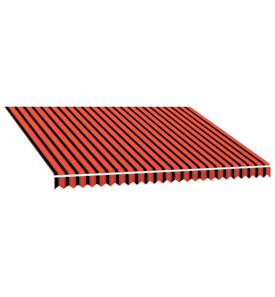 Markisenbespannung Canvas Orange & Braun 350x250 cm