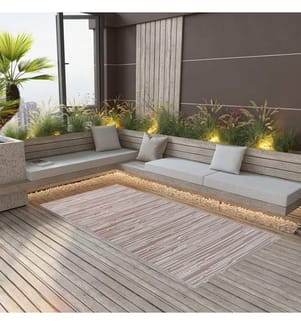 Outdoor-Teppich ARAKIL Braun 80x150 cm PP
