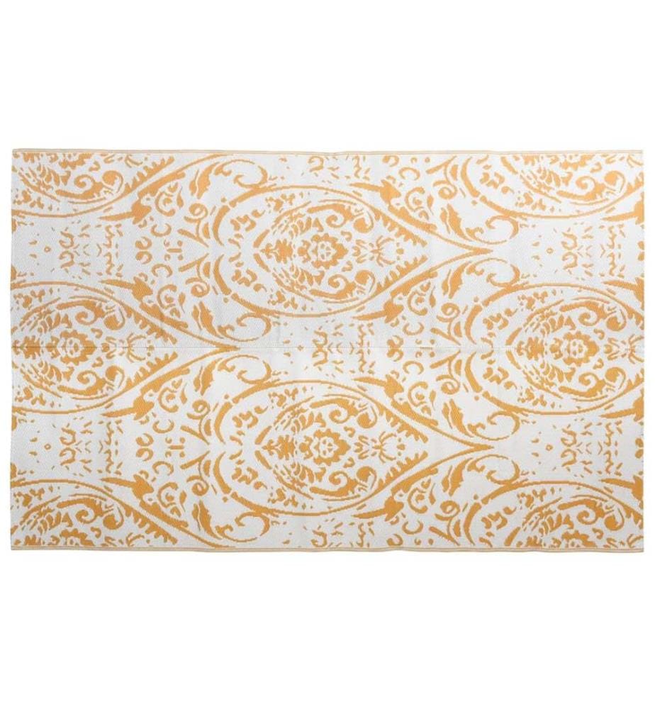 Outdoor-Teppich ARAKIL Orange und Weiss 190x290 cm PP