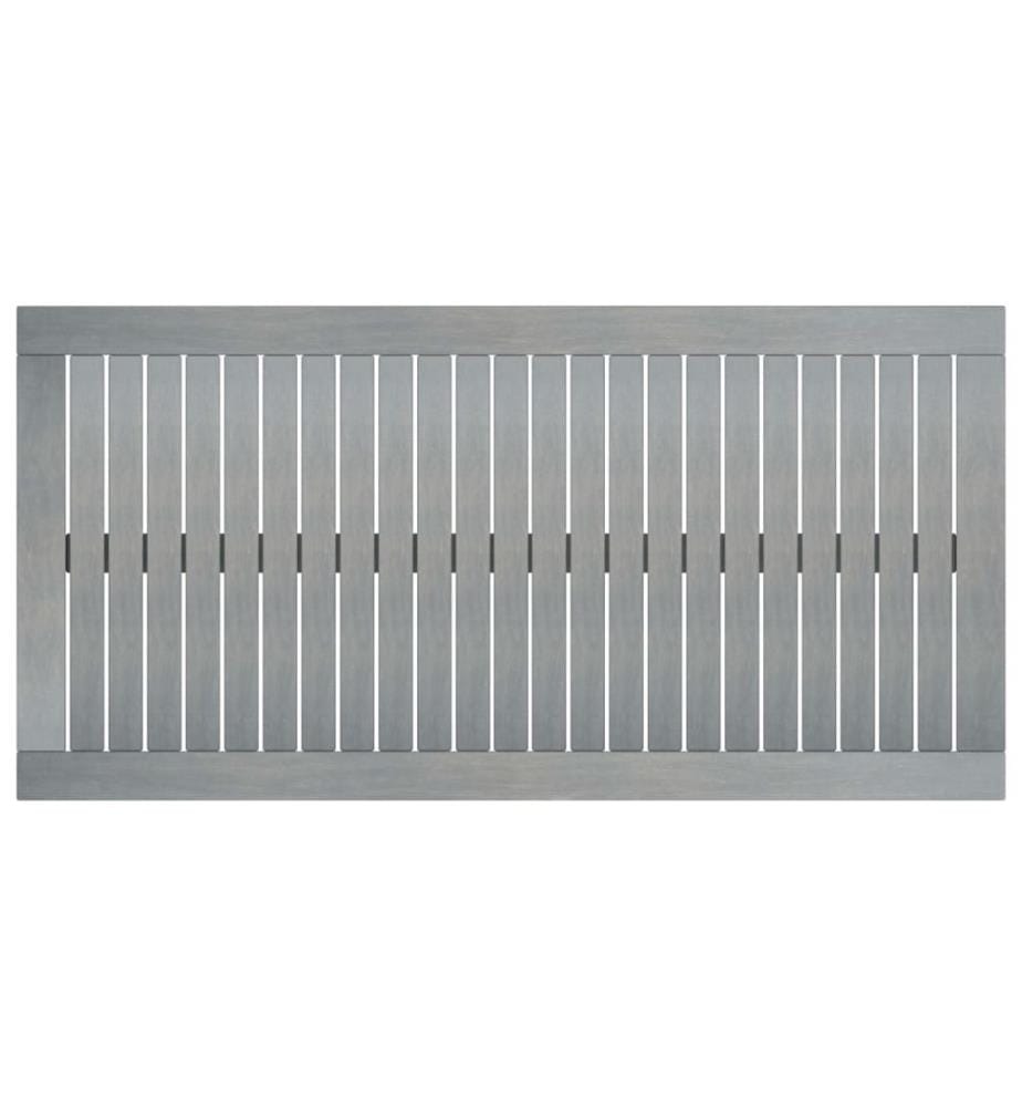 Couchtisch 100x50x33 cm Grau Massivholz Akazie