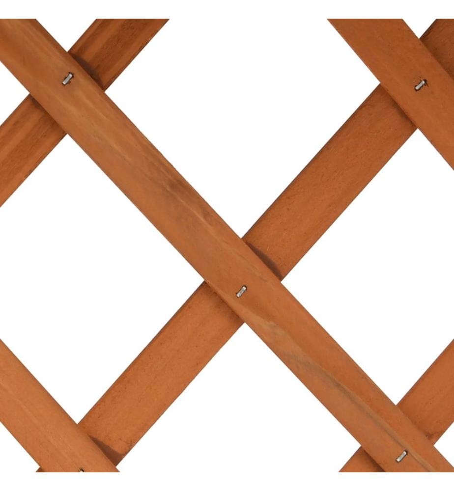 Garten-Spalier mit Blumenkasten Orange 45x30x74 cm Tannenholz