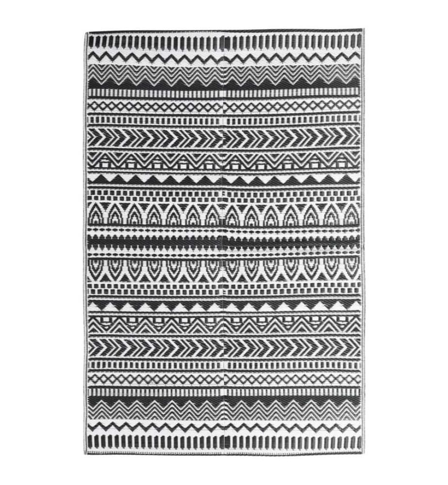 Outdoor-Teppich ARAKIL Schwarz 190x290 cm PP