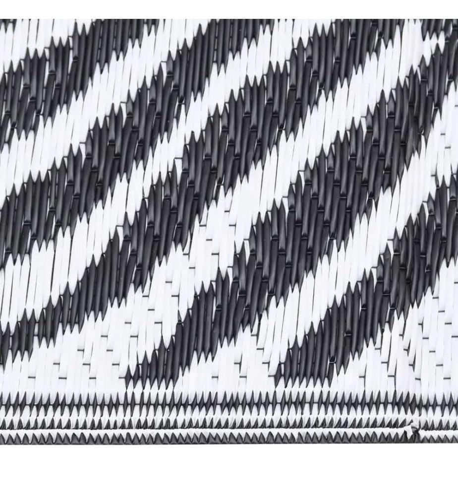 Outdoor-Teppich ARAKIL Schwarz 140x200 cm PP