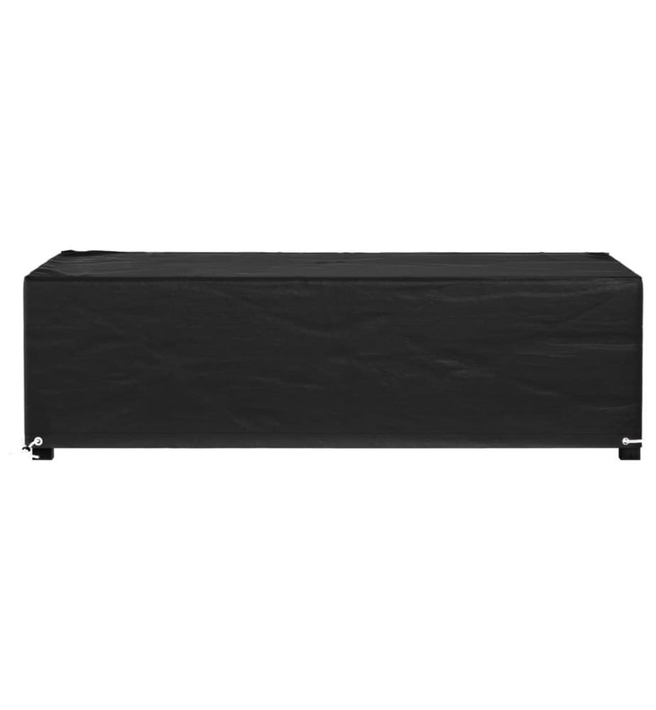 Gartenmöbel-Abdeckung 8 Ösen 125x70x35 cm Rechteckig