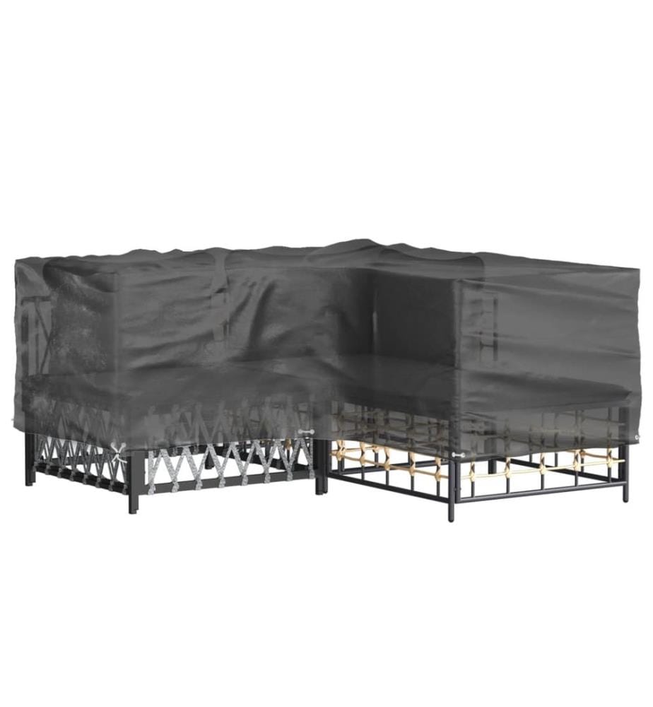 Gartenmöbel-Abdeckung in L-Form 12 Ösen 185x185x70 cm
