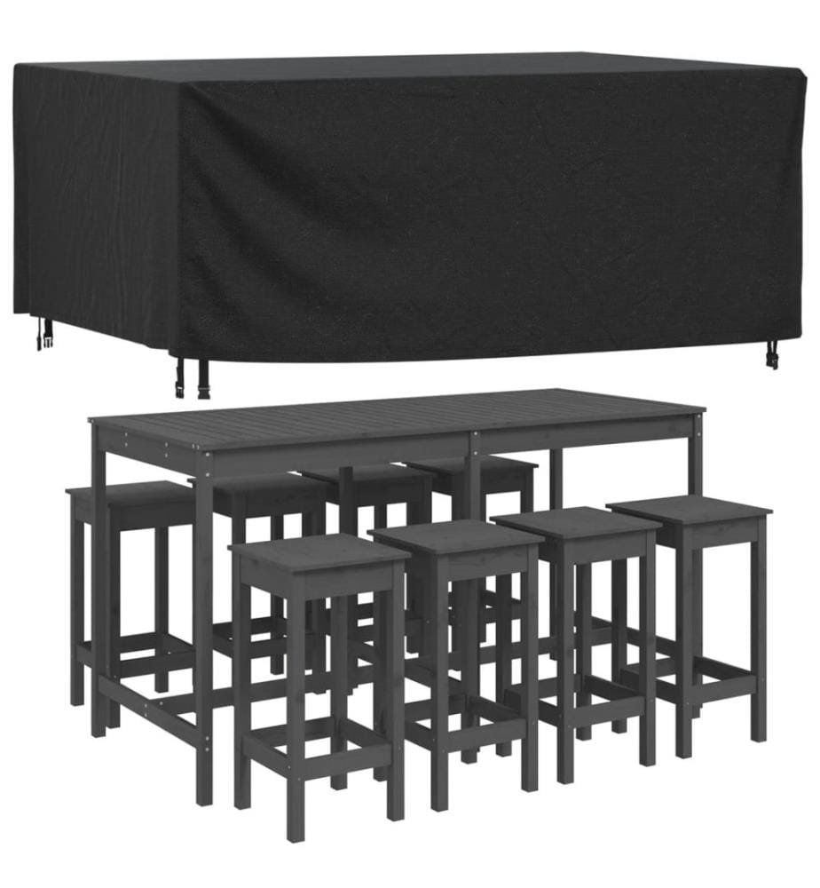 Gartenmöbel-Abdeckung Schwarz 225x143x90 cm Wasserdicht 420D