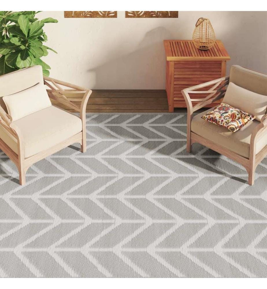 Outdoor-Teppich ARAKIL Grau 190x290 cm PP