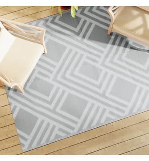 Outdoor-Teppich ARAKIL Grau 160x230 cm PP