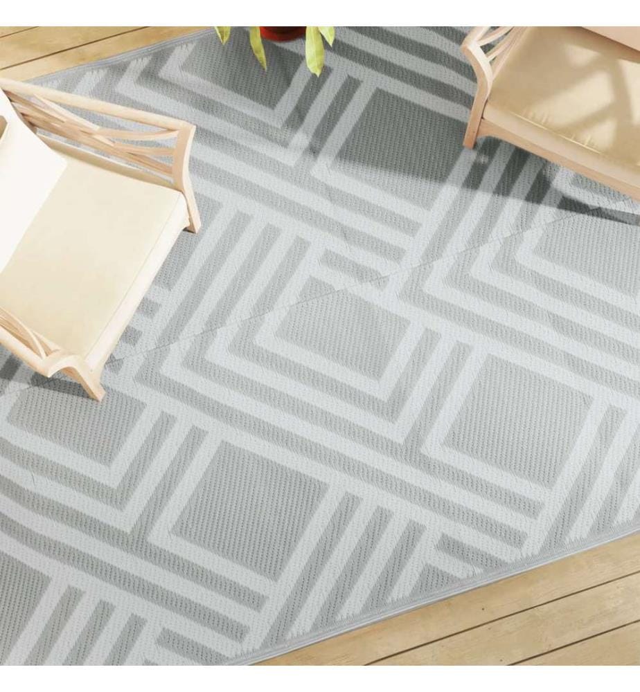 Outdoor-Teppich ARAKIL Grau 190x290 cm PP