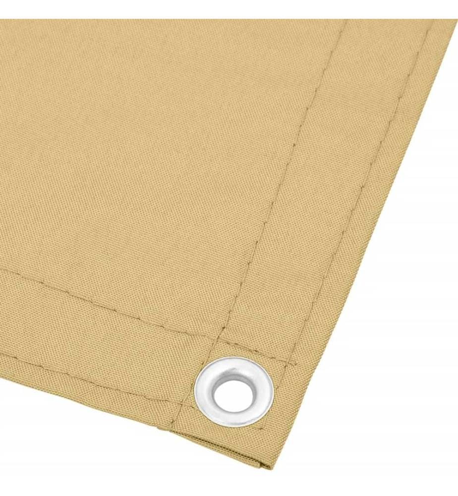 Balkon-Sichtschutz Sandfarben 90x500 cm 100% Polyester-Oxford