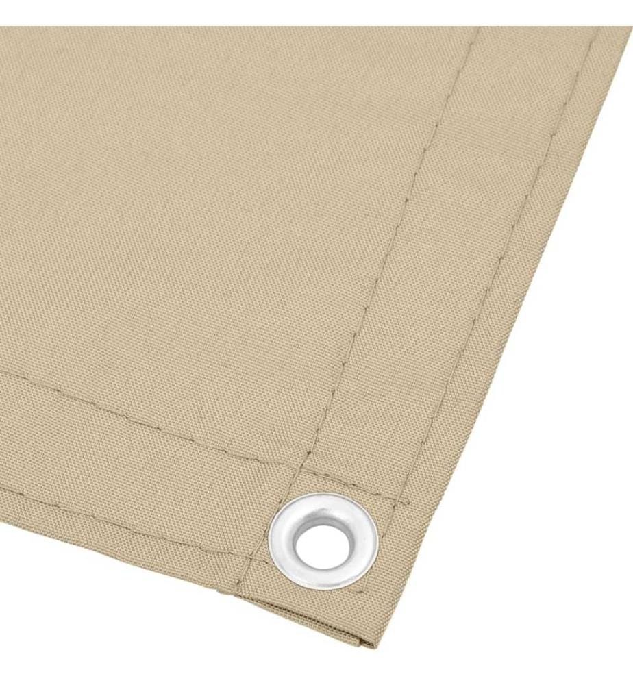 Balkon-Sichtschutz Beige 75x1000 cm 100 % Polyester-Oxford