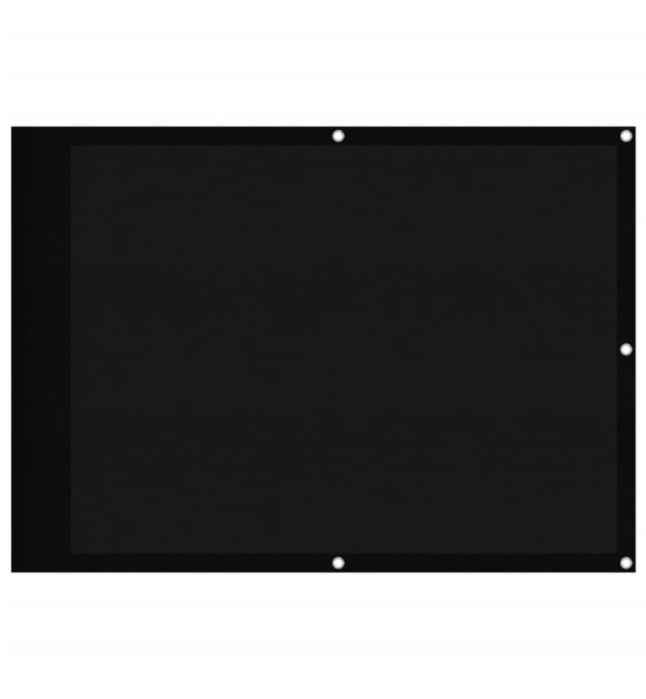 Balkon-Sichtschutz Schwarz 75x1000 cm 100 % Polyester-Oxford